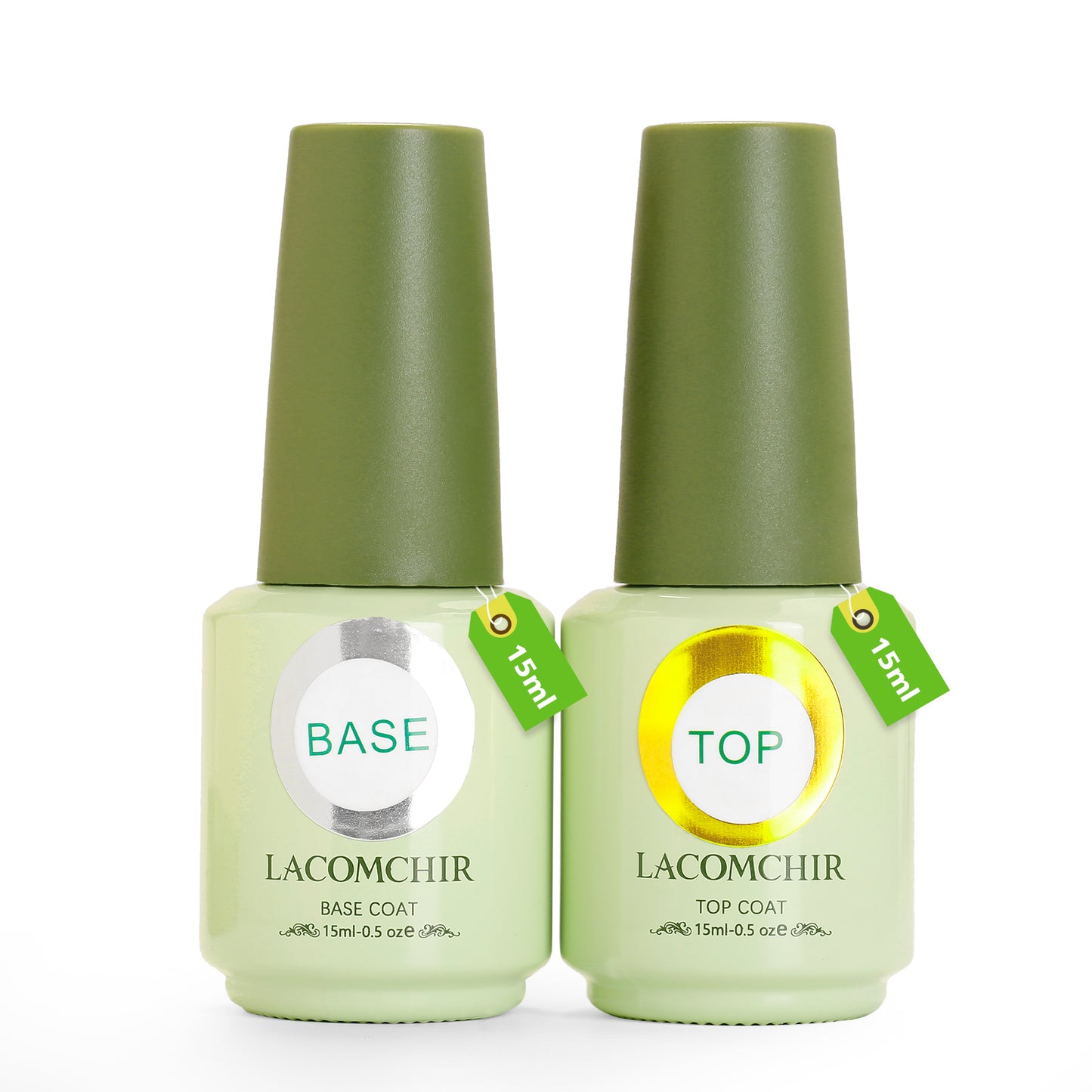 Nail Gel Base+Top Coat Set 15ml*2pcs